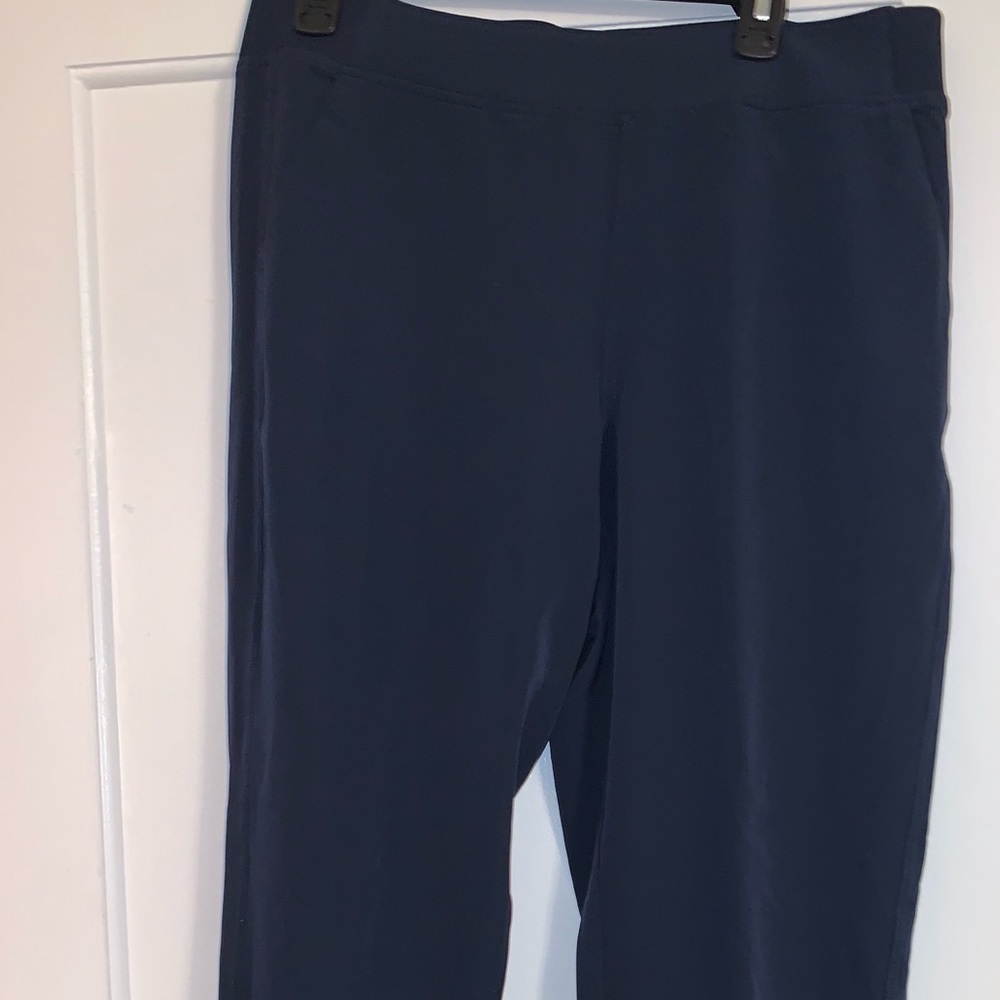 Black and blue job pants